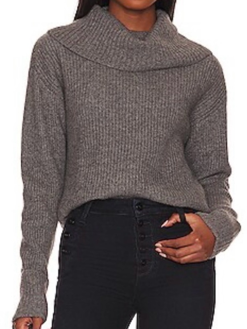 PAIGE Evonne Sweater Cashmere Heather Grey XS